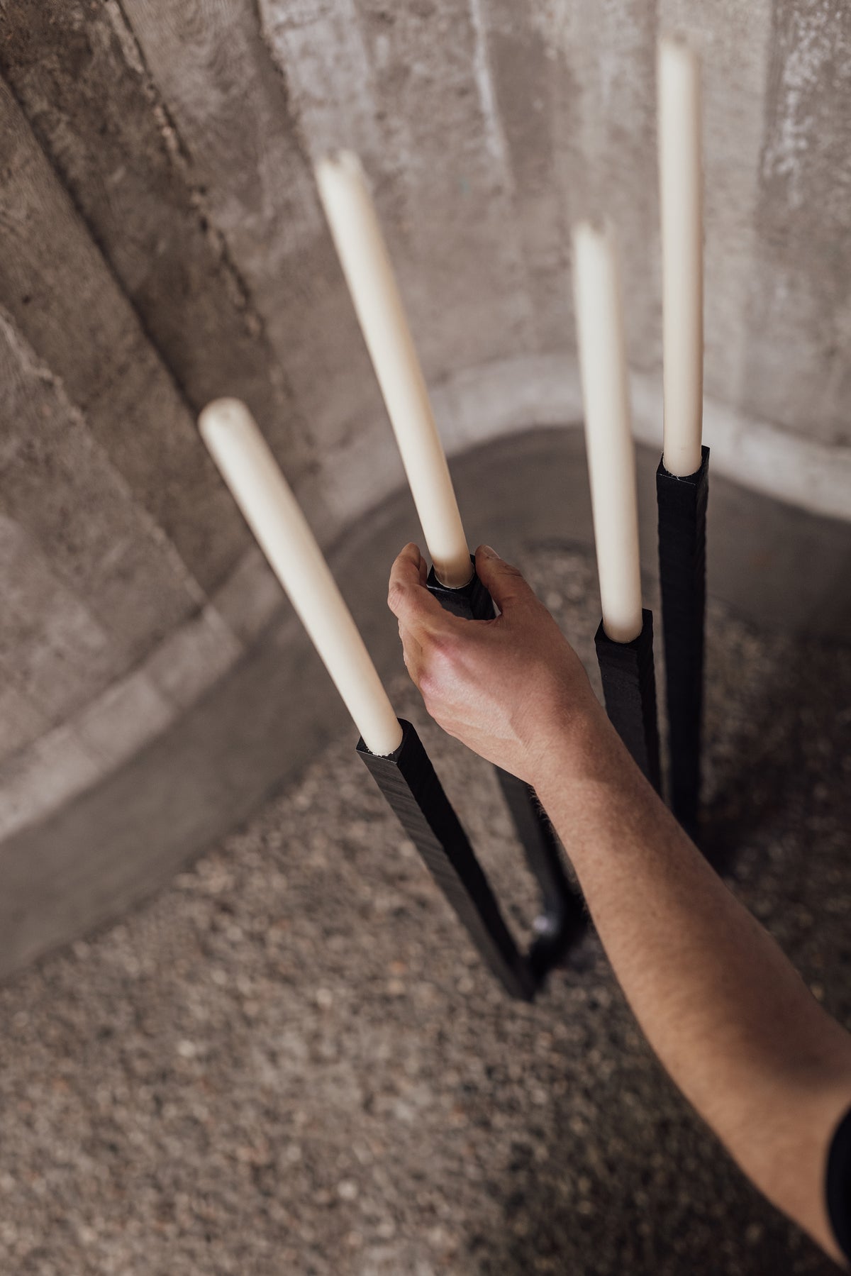 Forge Floor Candelabra