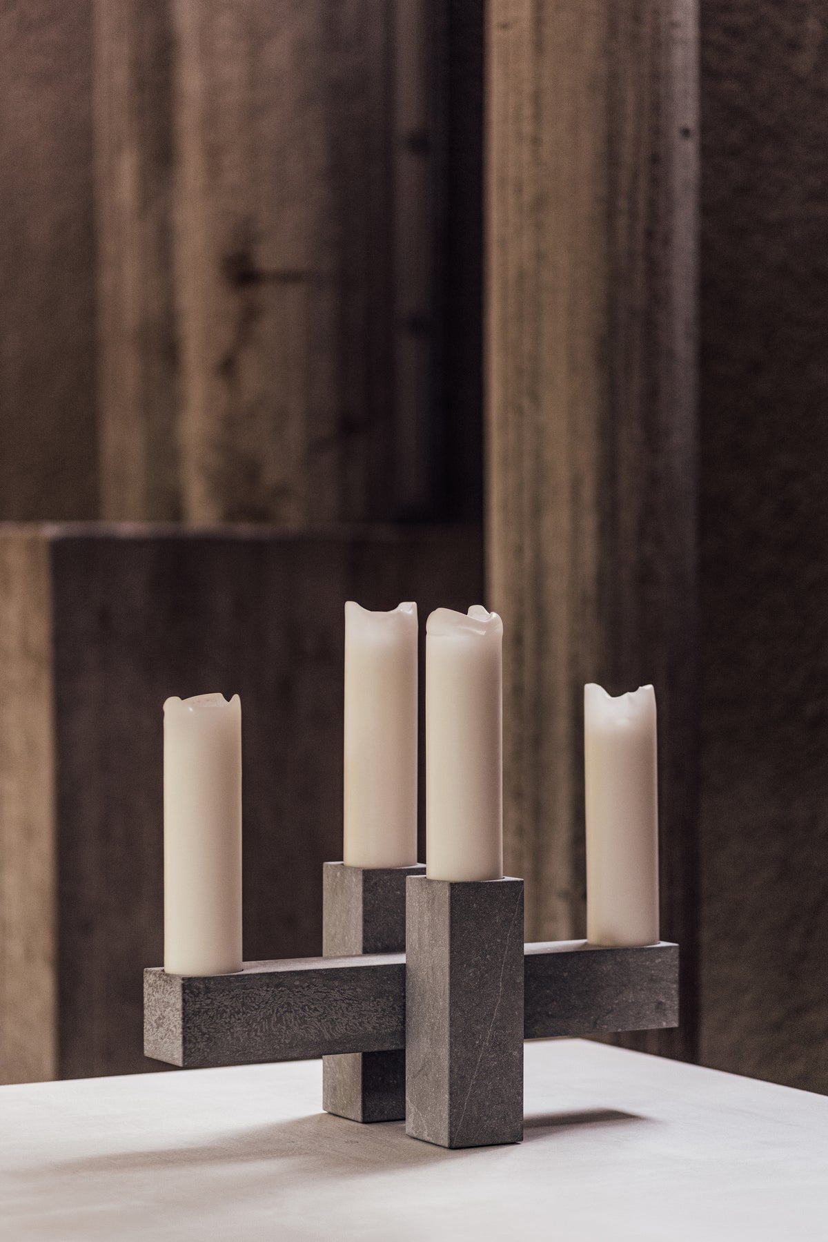 Remembering Carl Andre Candel Holder