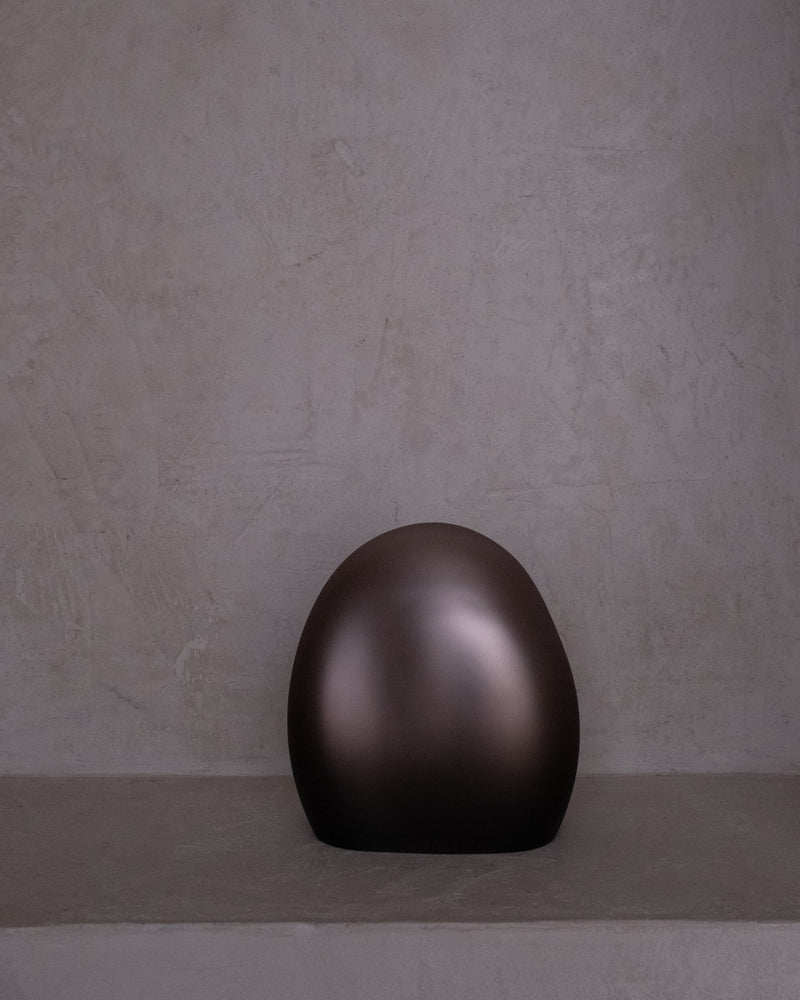 Ocean Mirror Sculpture Smoke Topaz M