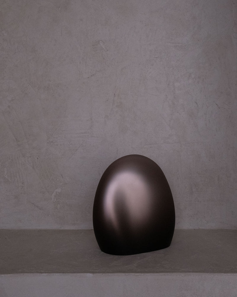 Ocean Mirror Sculpture Smoke Topaz M