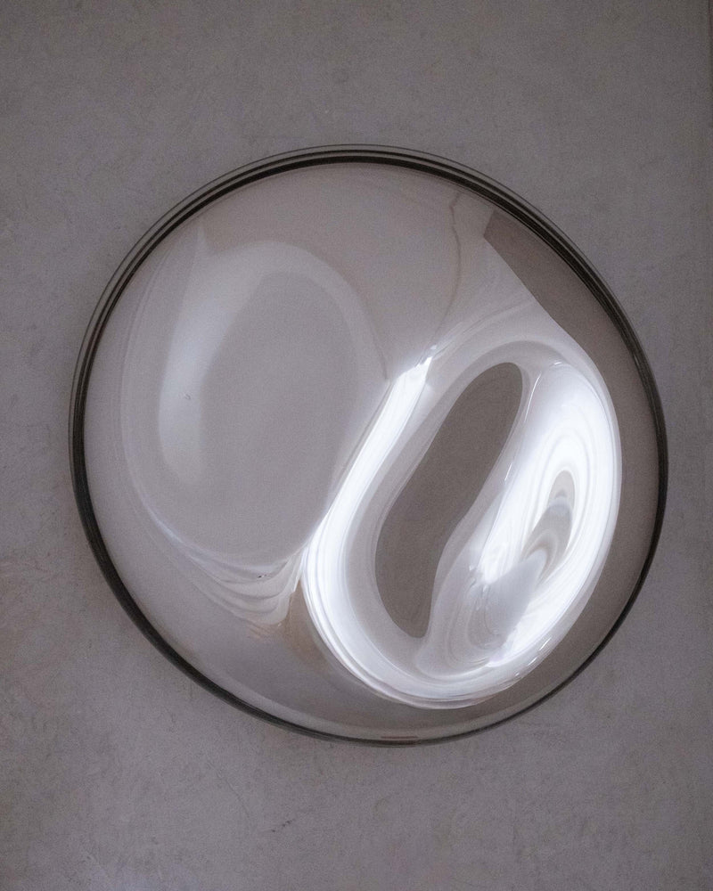 Contemporary Mirror Sculpture Silver