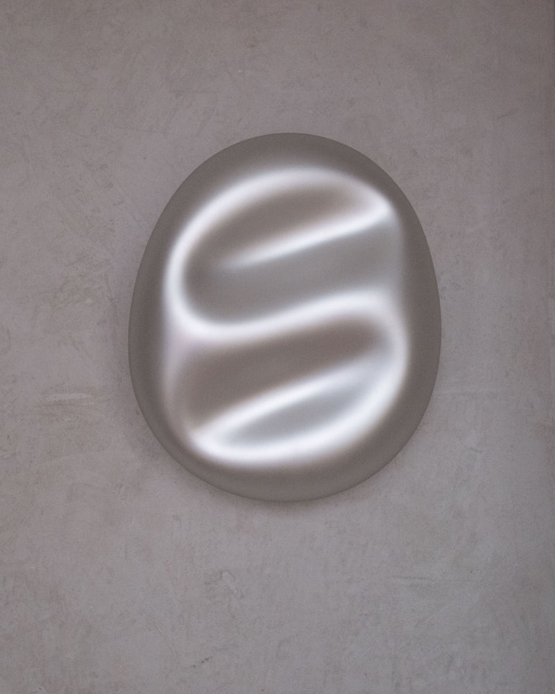 Ocean Mirror Sculpture Silver Medium