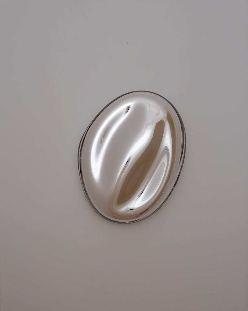 Contemporary Mirror Sculpture Silver XL